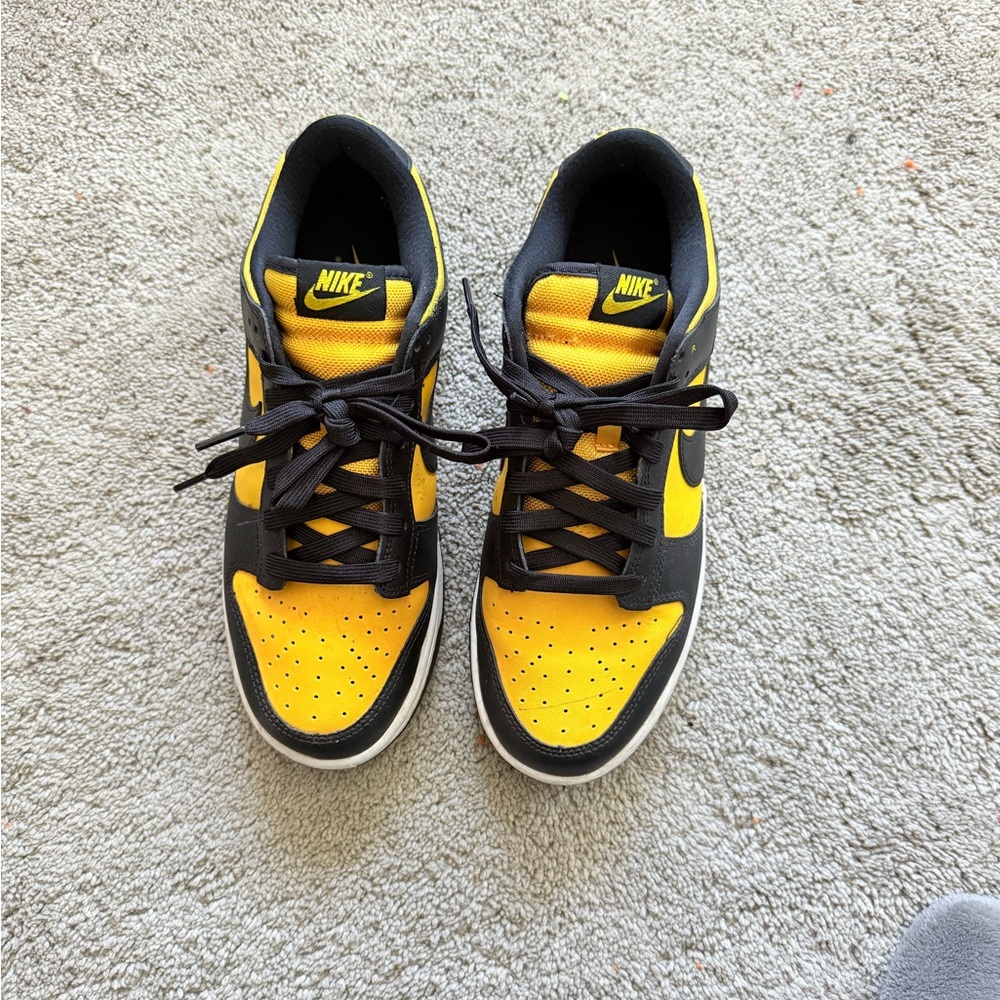 Nike Black and Yellow Low-Top Sneakers